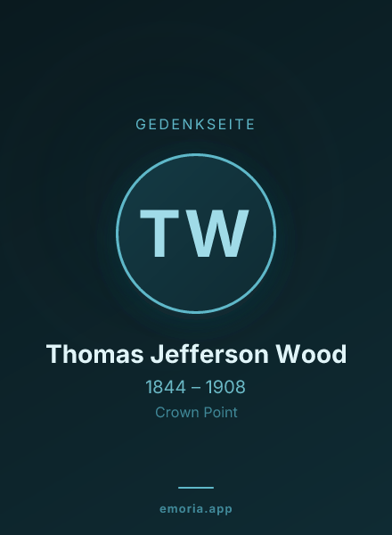 Gedenkportrait von Thomas Jefferson Wood