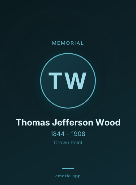 Memorial portrait of Thomas Jefferson Wood