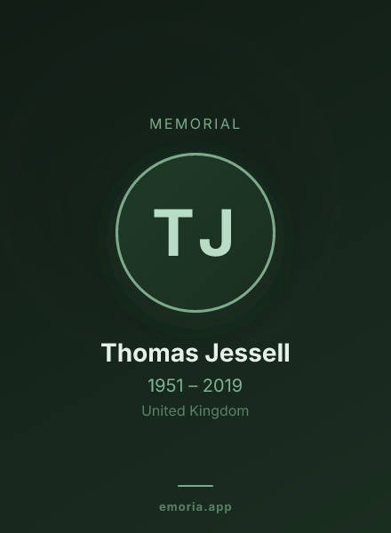 Memorial portrait of Thomas Jessell