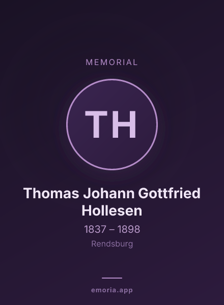 Memorial portrait of Thomas Johann Gottfried Hollesen