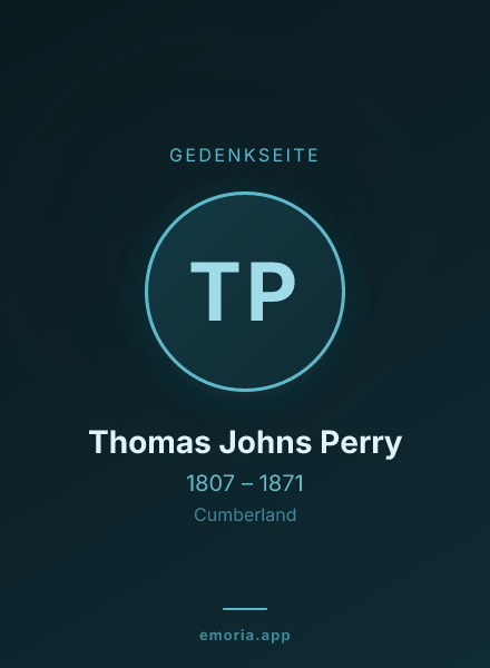 Gedenkportrait von Thomas Johns Perry