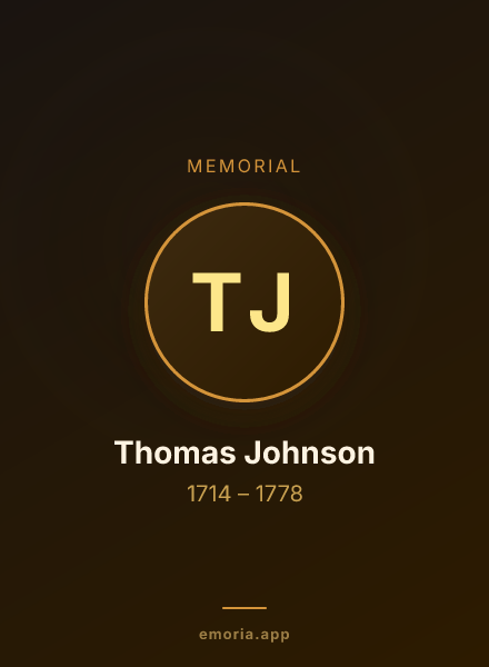 Memorial portrait of Thomas Johnson