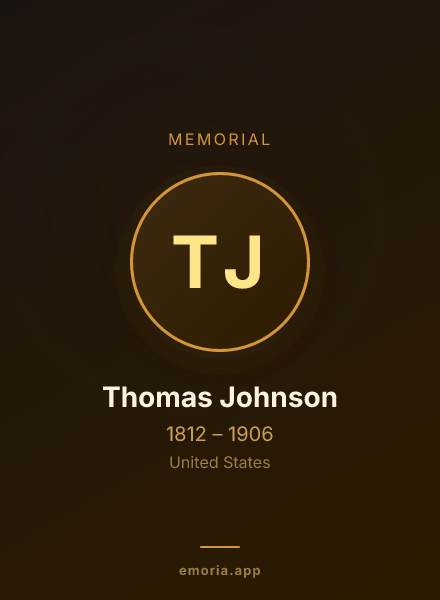 Memorial portrait of Thomas Johnson