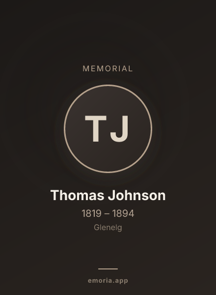 Memorial portrait of Thomas Johnson
