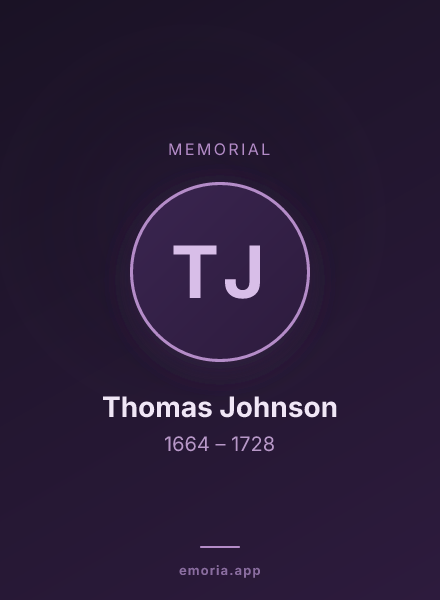 Memorial portrait of Thomas Johnson