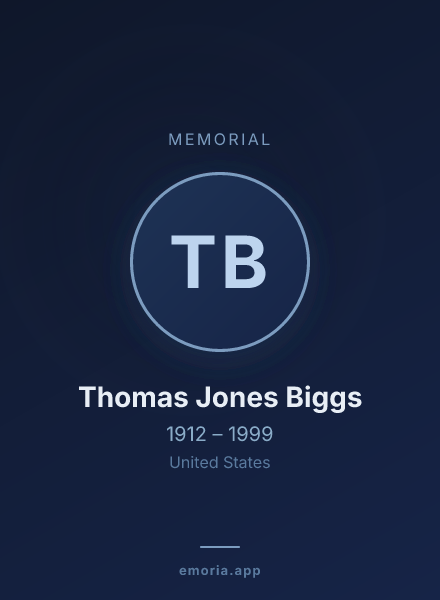 Memorial portrait of Thomas Jones Biggs