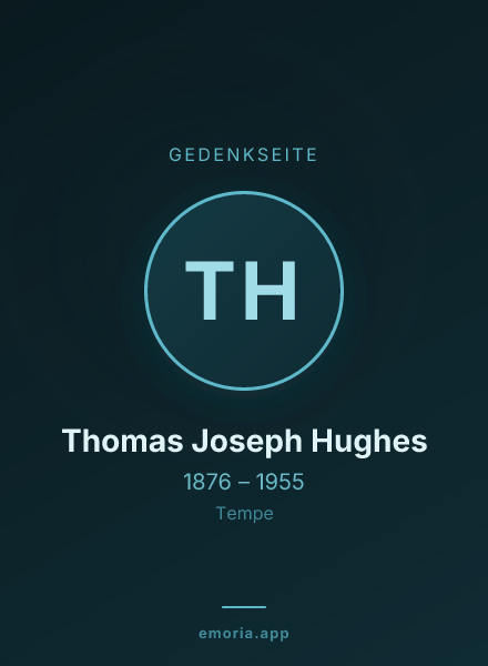 Gedenkportrait von Thomas Joseph Hughes