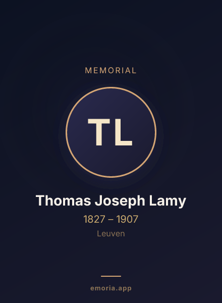Memorial portrait of Thomas Joseph Lamy