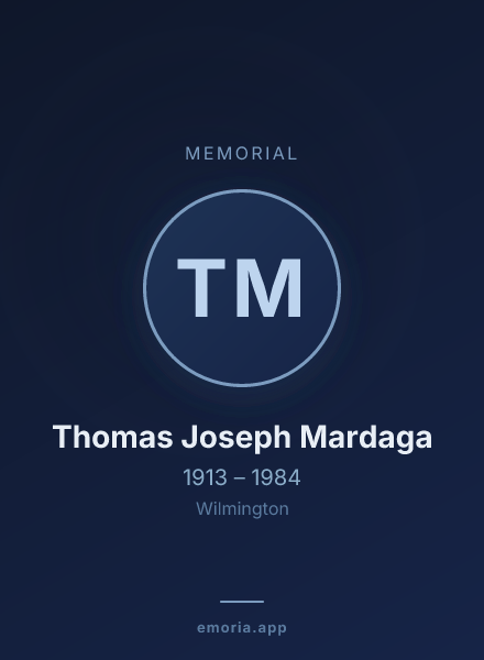 Memorial portrait of Thomas Joseph Mardaga