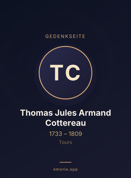 Gedenkportrait von Thomas Jules Armand Cottereau