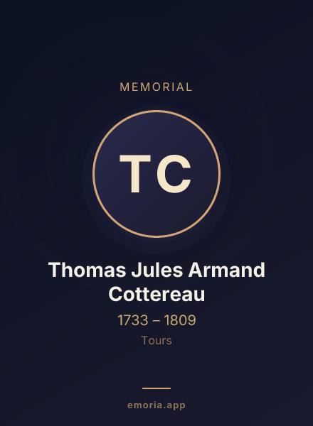 Memorial portrait of Thomas Jules Armand Cottereau