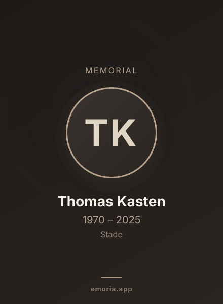 Memorial portrait of Thomas Kasten