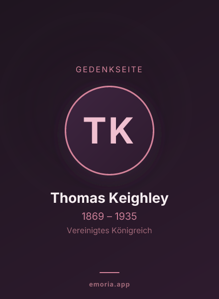 Gedenkportrait von Thomas Keighley