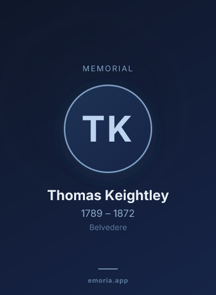 Memorial portrait of Thomas Keightley