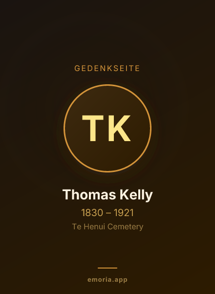 Gedenkportrait von Thomas Kelly