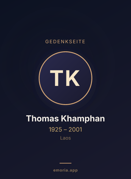 Gedenkportrait von Thomas Khamphan