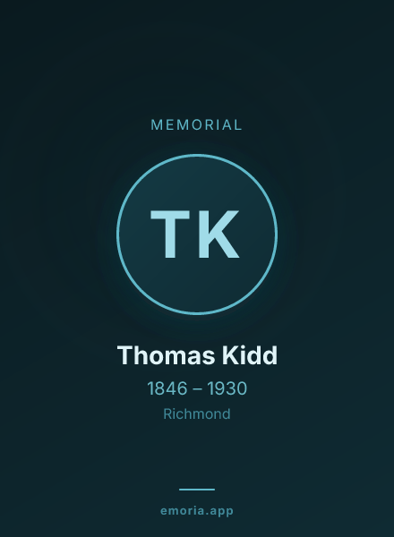 Memorial portrait of Thomas Kidd
