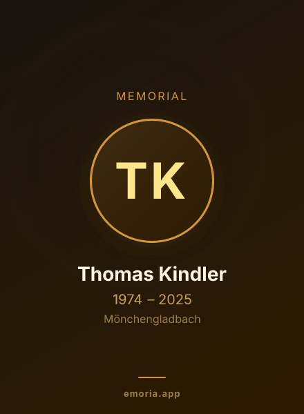 Memorial portrait of Thomas Kindler