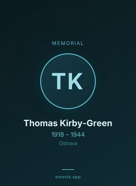 Memorial portrait of Thomas Kirby-Green
