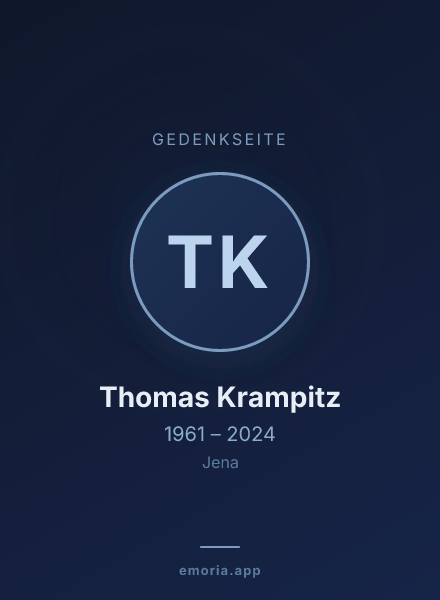 Gedenkportrait von Thomas Krampitz