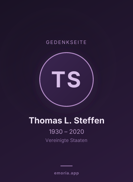 Gedenkportrait von Thomas L. Steffen