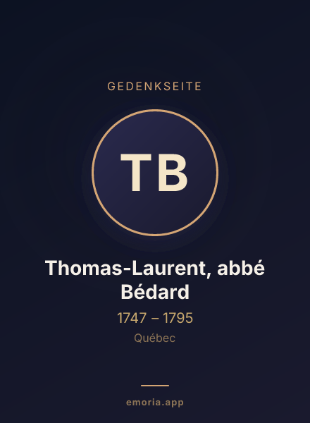 Gedenkportrait von Thomas-Laurent, abbé Bédard