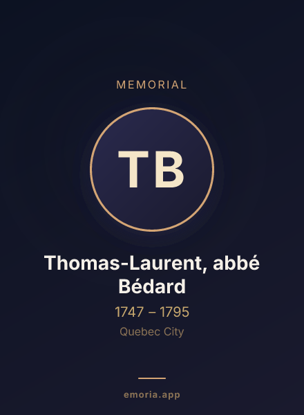 Memorial portrait of Thomas-Laurent, abbé Bédard