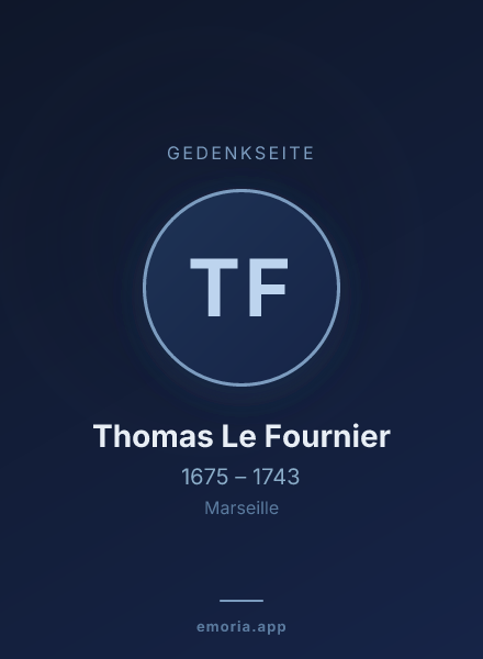 Gedenkportrait von Thomas Le Fournier