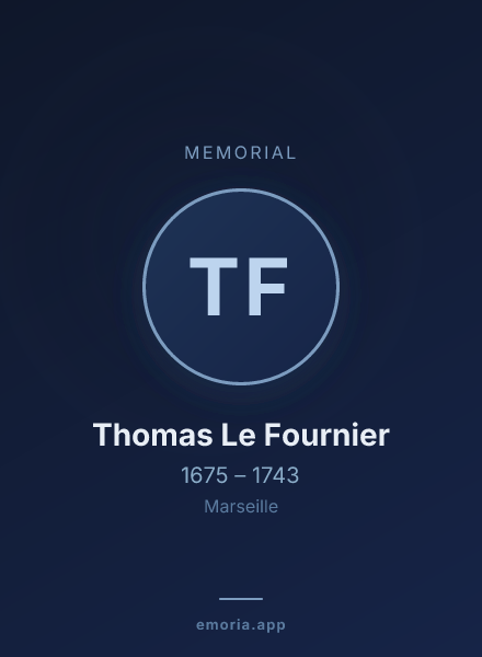 Memorial portrait of Thomas Le Fournier