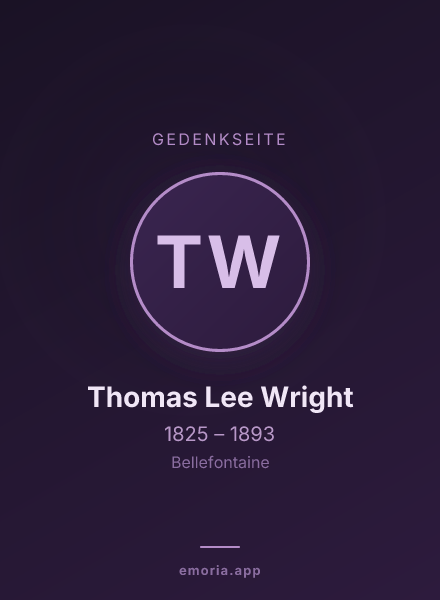Gedenkportrait von Thomas Lee Wright