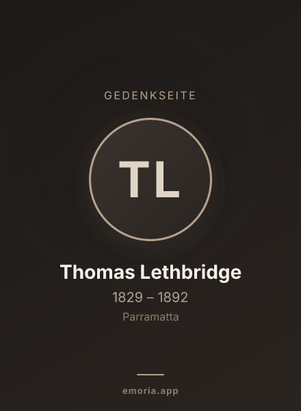 Gedenkportrait von Thomas Lethbridge