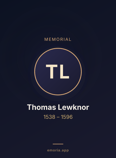 Memorial portrait of Thomas Lewknor