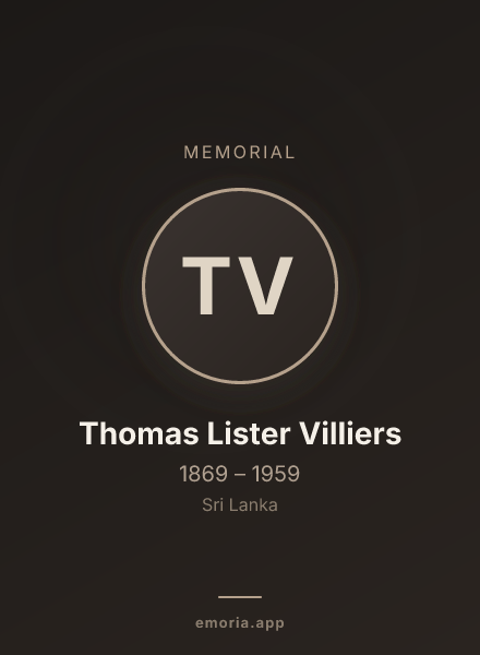 Memorial portrait of Thomas Lister Villiers