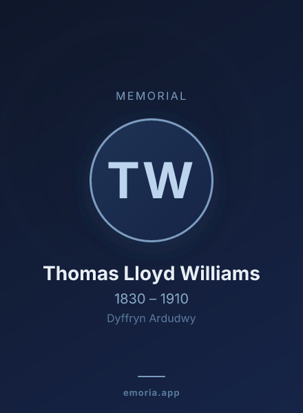 Memorial portrait of Thomas Lloyd Williams