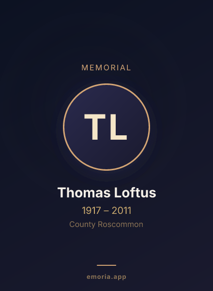 Memorial portrait of Thomas Loftus