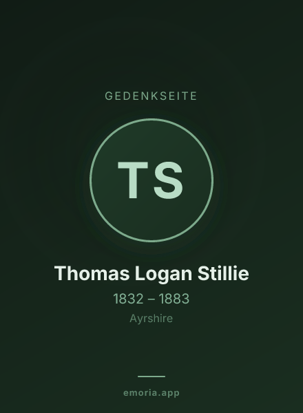 Gedenkportrait von Thomas Logan Stillie