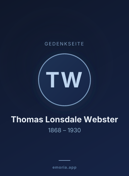 Gedenkportrait von Thomas Lonsdale Webster