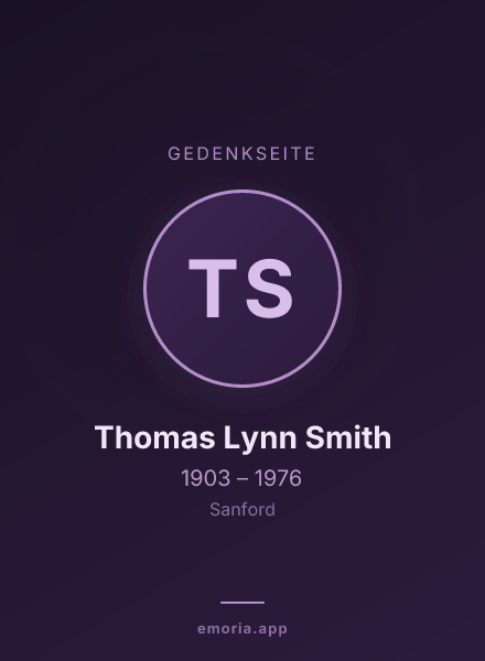 Gedenkportrait von Thomas Lynn Smith