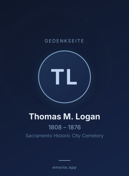 Gedenkportrait von Thomas M. Logan