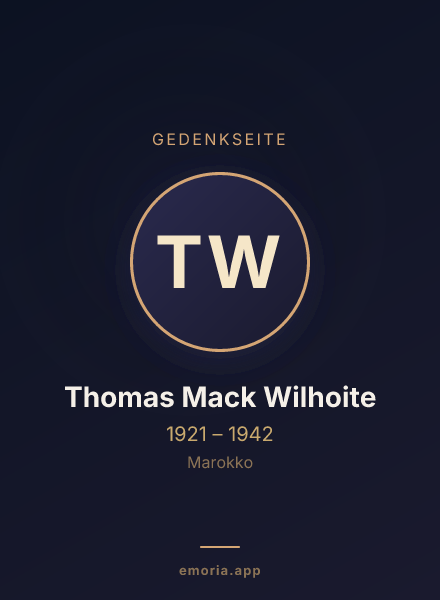 Gedenkportrait von Thomas Mack Wilhoite