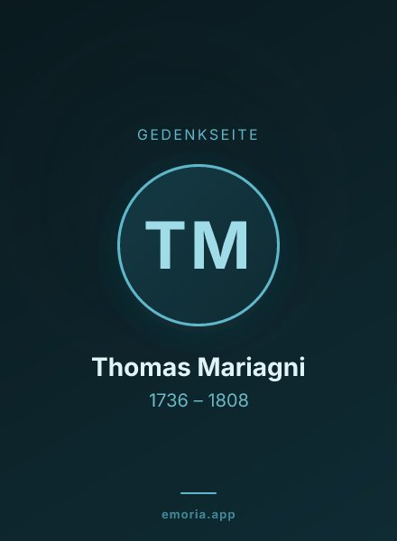 Gedenkportrait von Thomas Mariagni