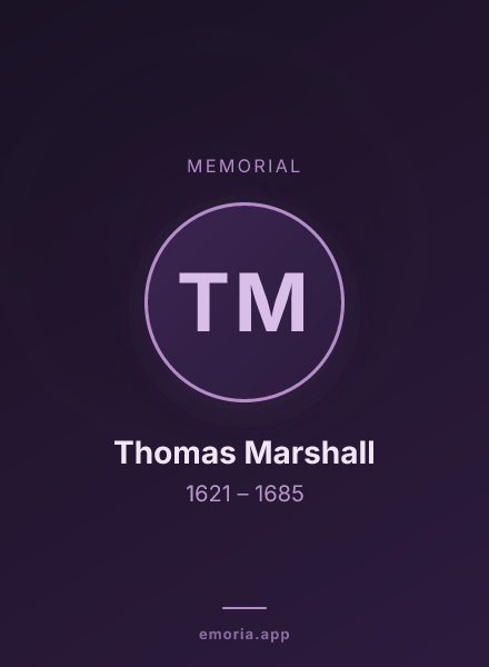Memorial portrait of Thomas Marshall
