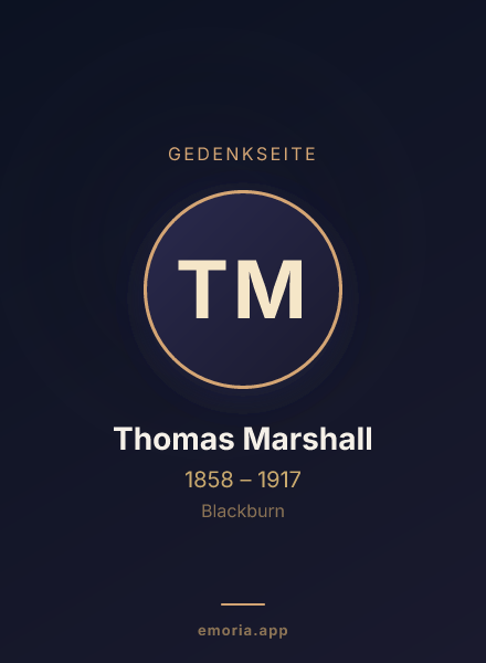 Gedenkportrait von Thomas Marshall