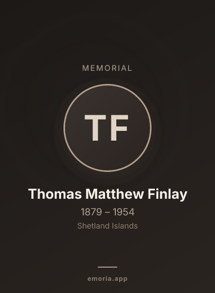 Memorial portrait of Thomas Matthew Finlay