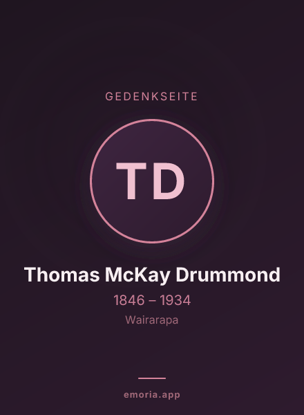 Gedenkportrait von Thomas McKay Drummond