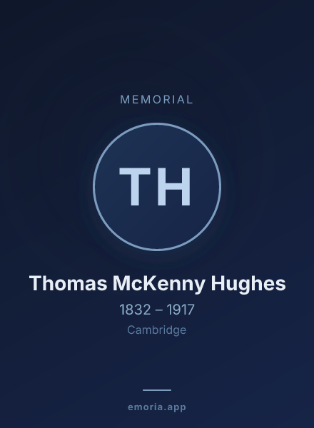 Memorial portrait of Thomas McKenny Hughes