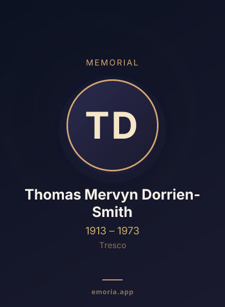 Memorial portrait of Thomas Mervyn Dorrien-Smith