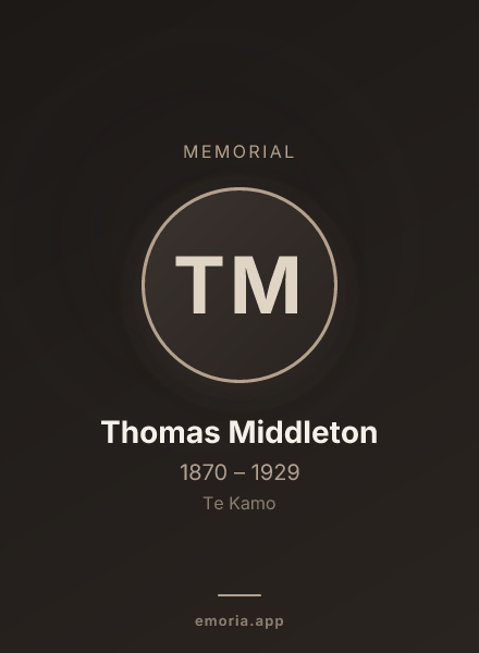 Memorial portrait of Thomas Middleton