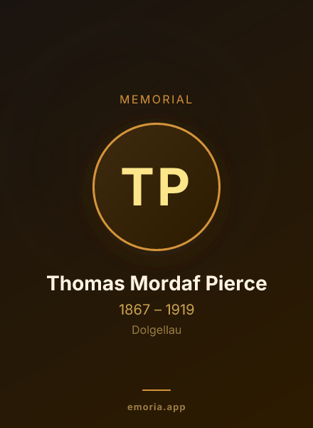Memorial portrait of Thomas Mordaf Pierce