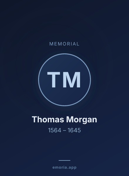 Memorial portrait of Thomas Morgan